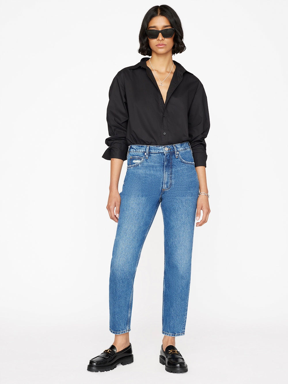 Frame Le High N Tight Wide Leg on sale Jeans in Stearnlee